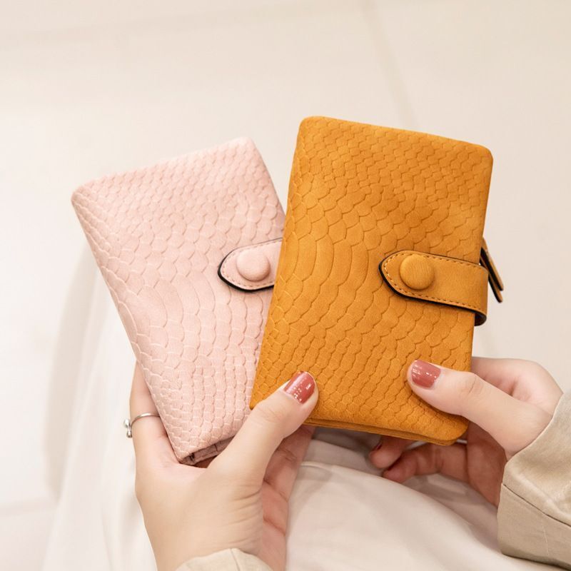 Wristband Short Wallet Student Clutch Bag Large Coin Bag Multi Card Coin Purses