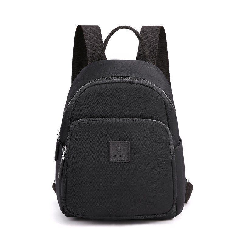 Waterproof Nylon Cloth Backpack Small School Bags School Travel Polyester Zipper