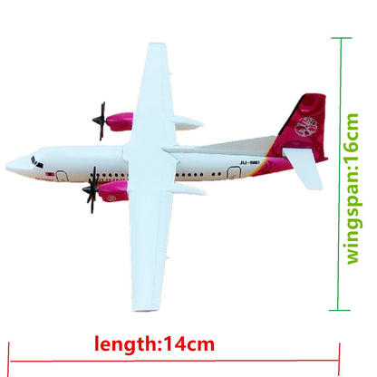 1/400 16cm Aircraft Mongolia Hunnu Fokker F50 FK-50 Alloy Plane Model Collection