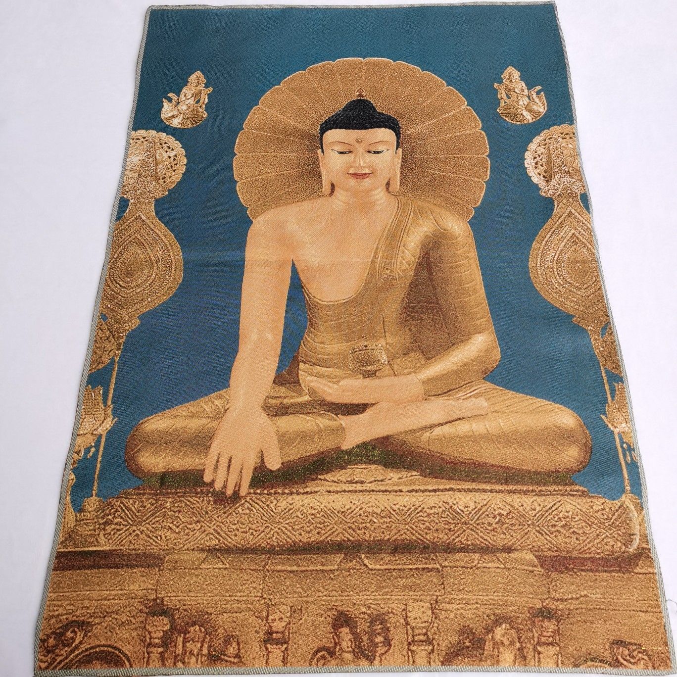 36" Tibet Tibetan Cloth Silk Buddhism Sakyamuni Buddha Tangka Thangka Mural