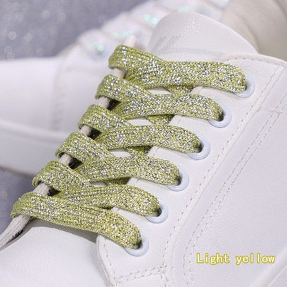 Shoelaces Colorful Sparkling Flat Athletic Sneakers Shoes Boot Strings 100-160cm