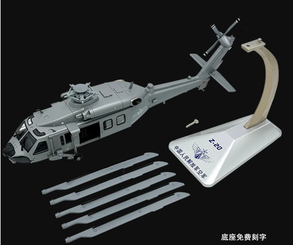 46CM 1:28 China Air Force Z-20 Helicopter Aeroplane Diecast Plane Aircraft Model