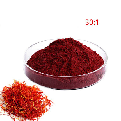 Saffron extract Powder 30:1 /crocetin Powder Chinese Herbs Extract100g~500g