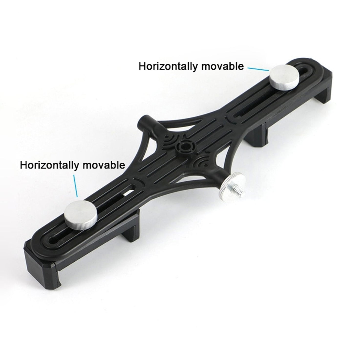 Stable 360° Adjustable Dual Bracket Phone Clip Holder for Video Live Vlogging