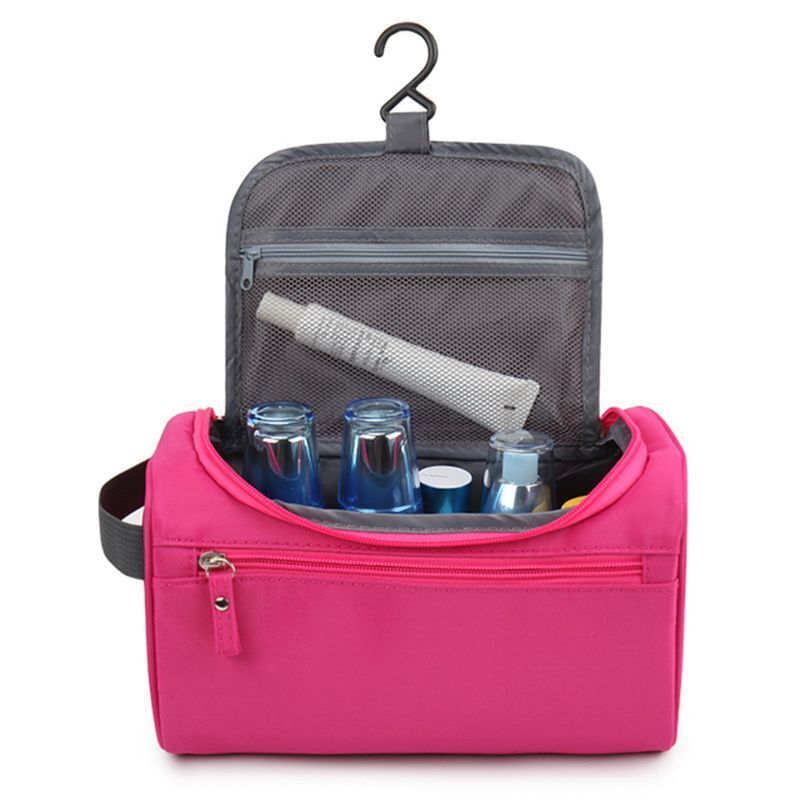 Makeup Bag Waterproof Nylon Travel Cosmetic Bag Organizer Case Toiletry Bag 1 PC