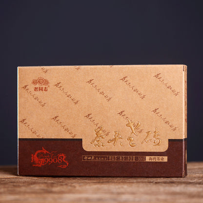 Haiwan 2018 Lao Tong Zhi 9908 Ripe Pu'er Lao Cha Tou Old Brick Shu Puer Tea 500g