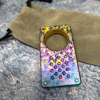 Titanium Mini Knife Small Pocket Key Chain Necklace Pendants Folding Knife Gift
