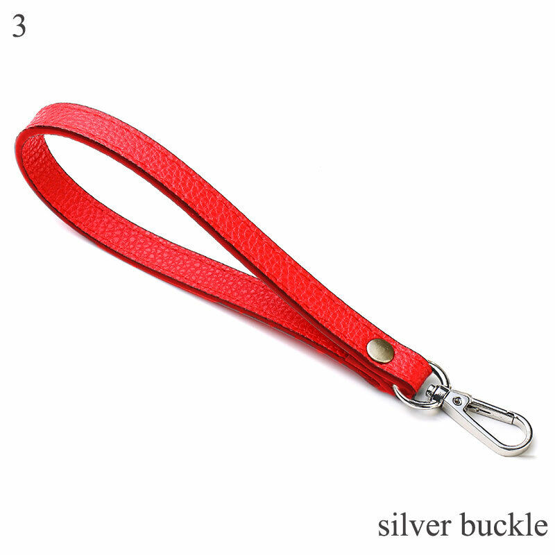 PU Leather Wallet Strap Replaceable Handbag Metal Bag Wrist Strap Key Belt