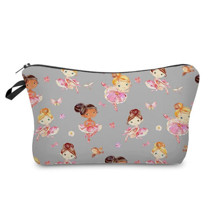 Makeup Bags Dancer Print Cosmetic Case Toiletries Organizer Traveling Polyester