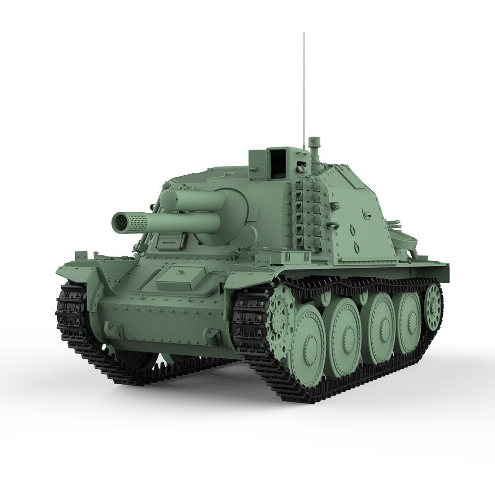 SSMODEL SS100735 1/100 15mm WarGaming Military Model Sweden SAV m/43 1946 105mm