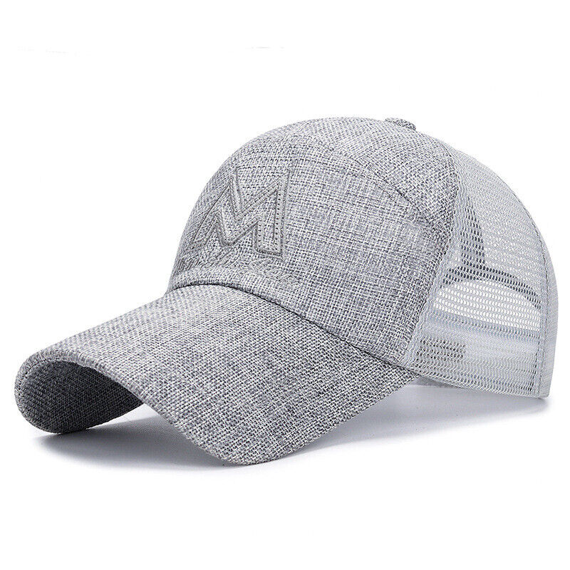 Unisex Mesh Breathable Long Brim Baseball Cap Adjustable Sunscreen Casual Hat*