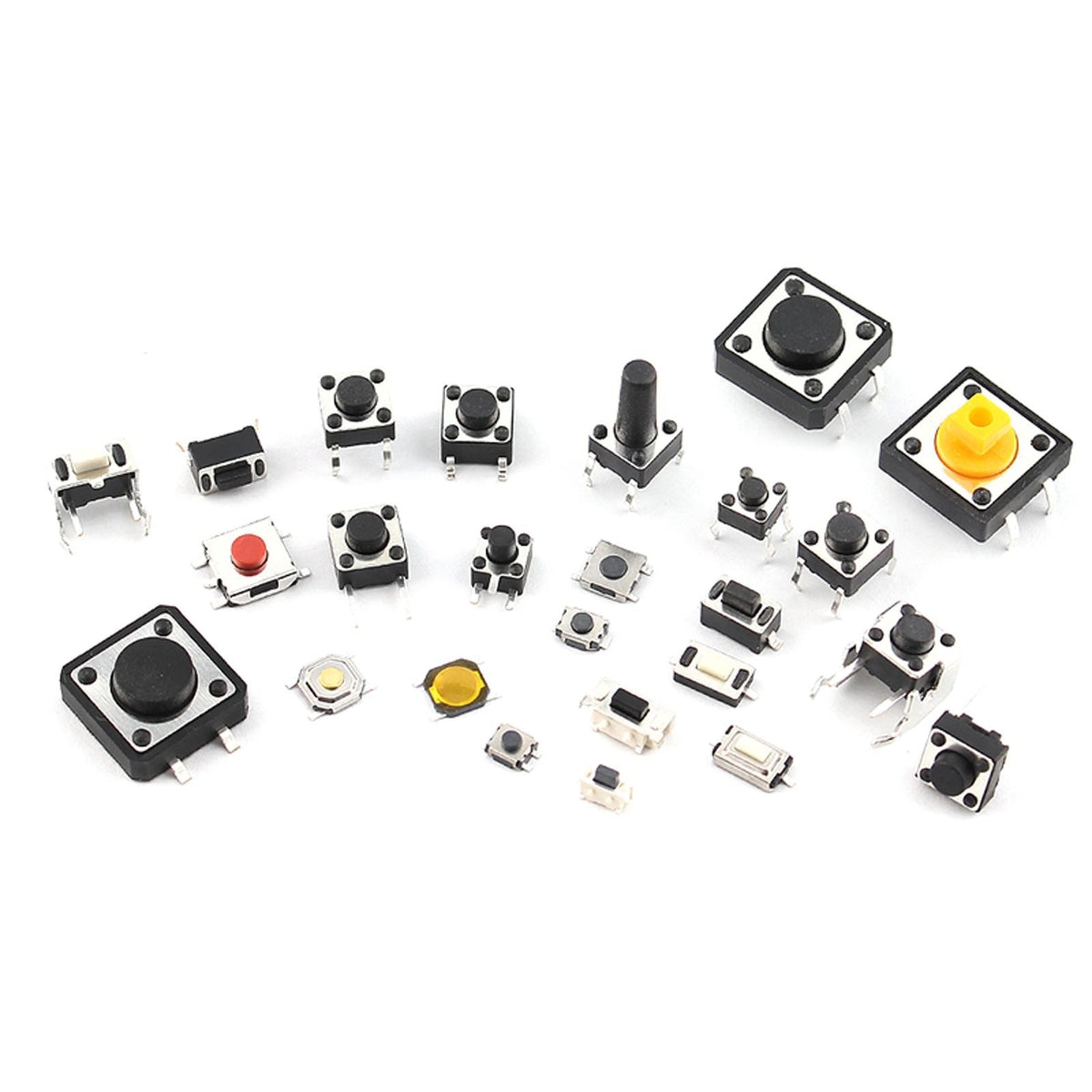 250pcs 25-Type Micro Switch Push Tact Button ON/OFF Touch Button Switch ccdd
