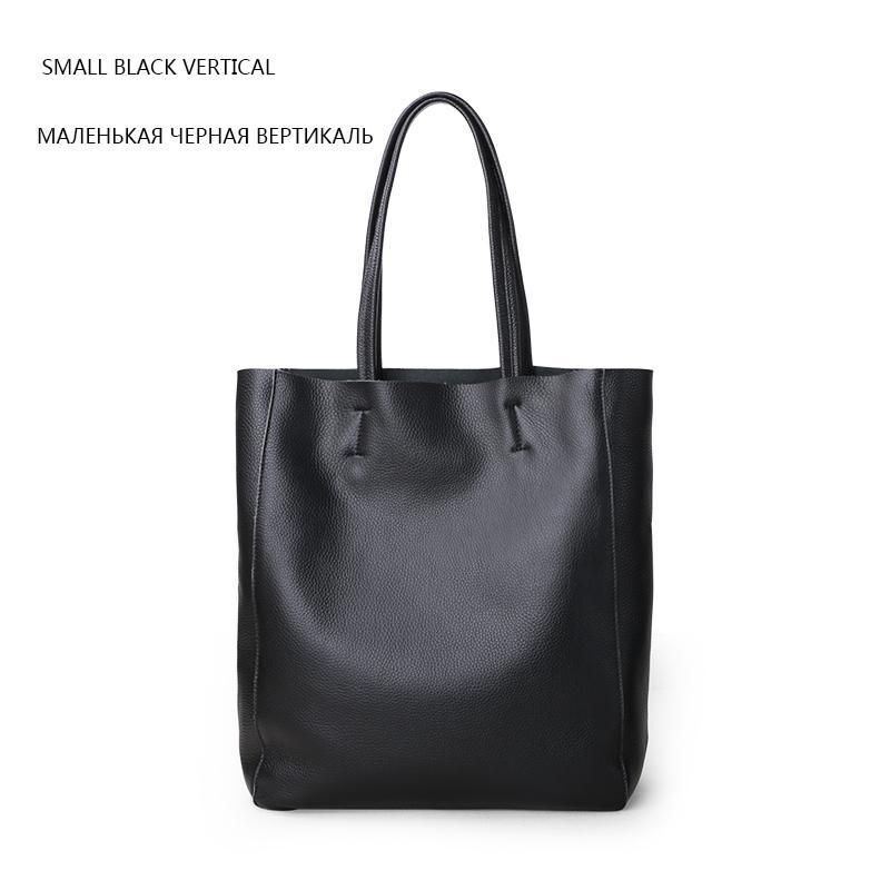 Genuine Leather Bag Big Tote Cowhide Handbag Shoulder Purse 32*11*40/28*10*34 CM