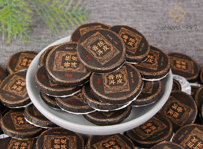 Dried Tangerine Peel Ripe Puer Mini Tea Cakes Chenpi Shu Puer Tuocha 500g