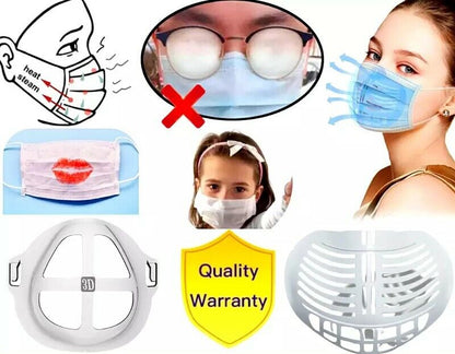 3D Face Mask Bracket Mouth Separate Inner Stand Holder Breathing Space 10PCS US