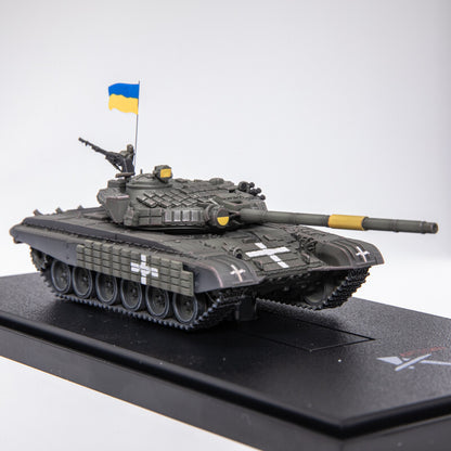 1:72 ARTISAN Ukraine T-72 Main Battle Tanks Plastic Diecast Military Armor Model