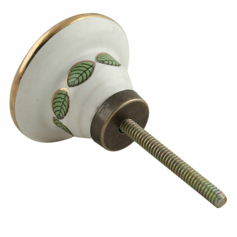 Set of 10 Green Butterfly Swarm Ceramic Drawer Cabinet Knobs Wardrobe Pulls