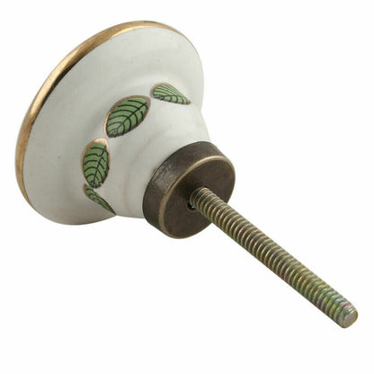 Set of 10 Green Butterfly Swarm Ceramic Drawer Cabinet Knobs Wardrobe Pulls