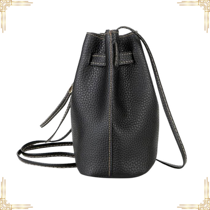 Women LEATHER Bucket Bag Shoulder Crossbody Handbag Stylish Vintage Travel Tote