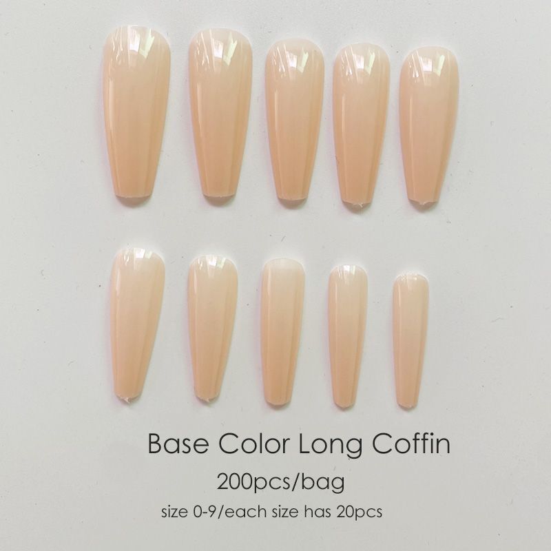 False Nail Tips 240Pcs XXL Square Full Covers Luxury Gel Press On Manicure Tools