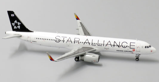 1:400 JC Wings ASIANA AIRLINES STAR ALLIANCE AIRBUS A321 Airplane Diecast Model