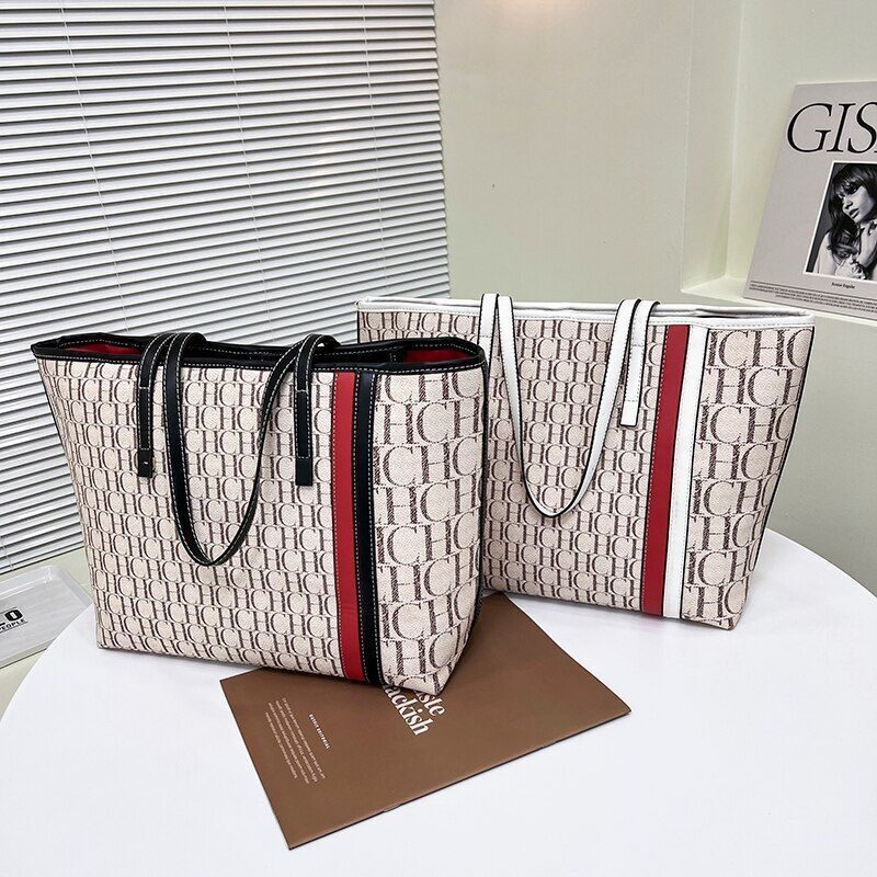 Luxury Handbag Letter Large Capacity Shoulder Sac Shoulder Pouch Hasp Spandex