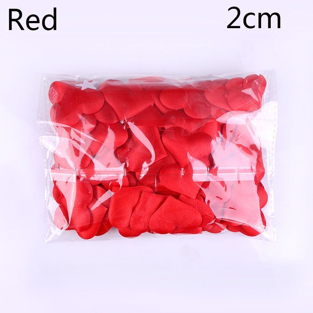 Wedding Party Decoration 100Pcs Padded Fabrics Throwing Petals Love Heart Decors