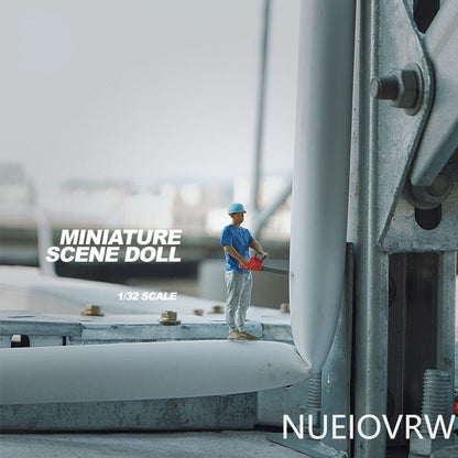 1/32 Worker Micro Figure Model Miniature Model Scene Display Prop Model