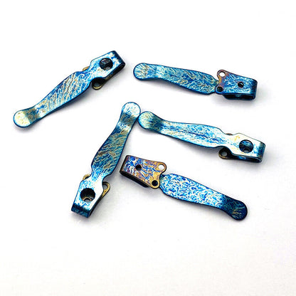 1PC. Knife Titanium Deep Carry Pocket Clip for Genuine Spyderco Shaman C229
