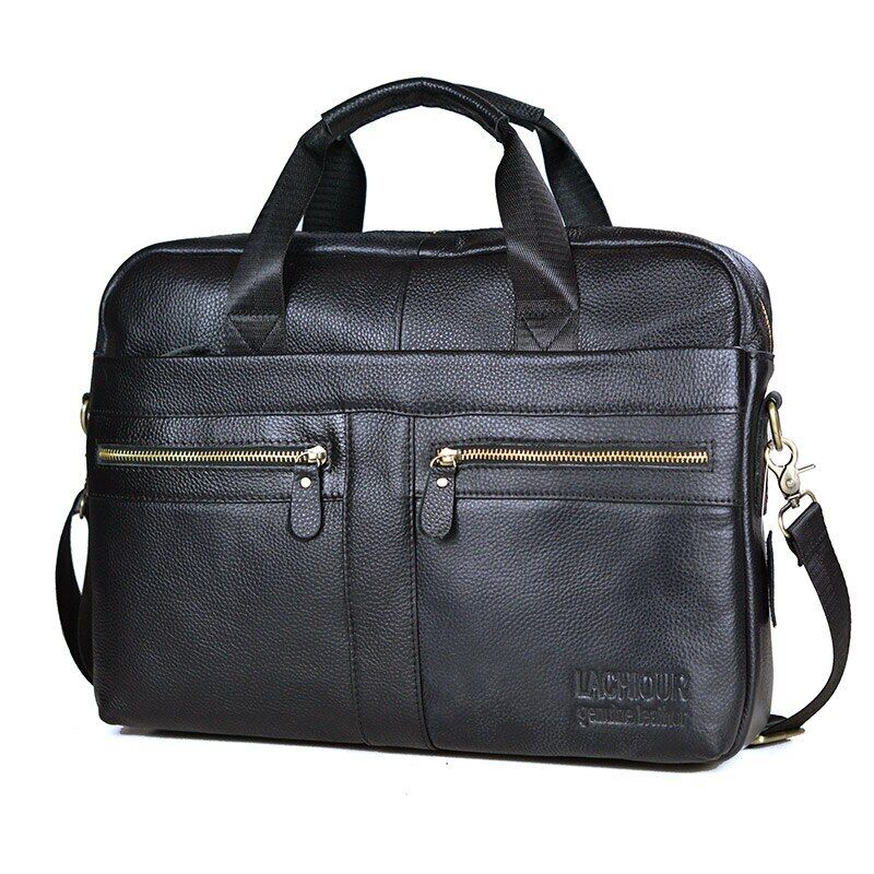 Men Genuine Leather Handbags Leather Travel Bags Men's Crossbody Shoulder Bag