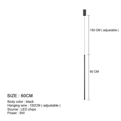 Cord Pendant Light Fixtures Modern LED Dining Bedroom Decor Bedside Hanging Lamp