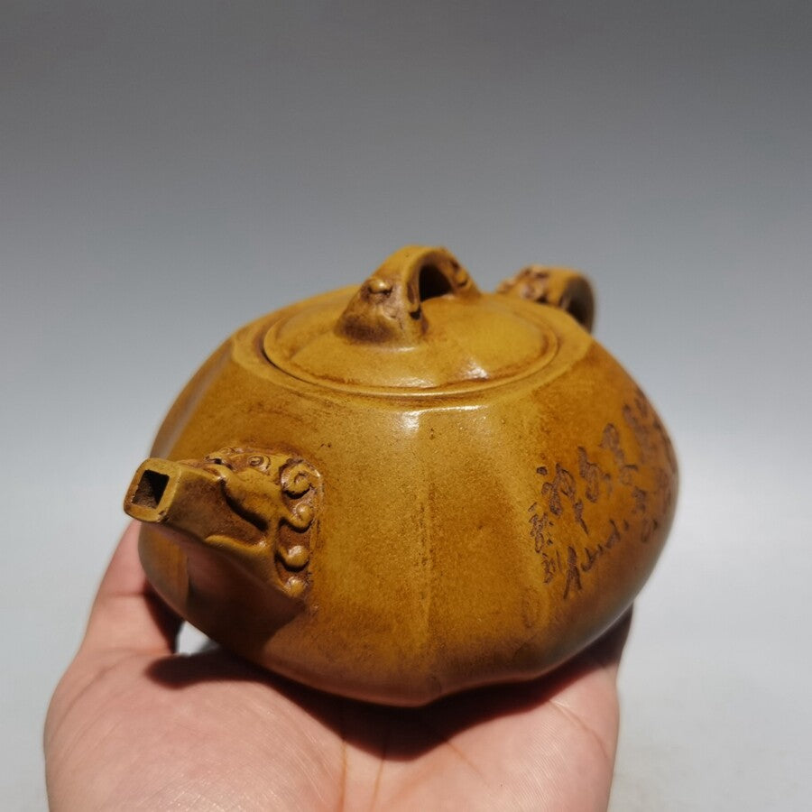 Chinese Yixing Zisha Clay Teapot Handmade Dragon Pots Purple Sand Teapot 380cc