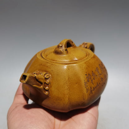 Chinese Yixing Zisha Clay Teapot Handmade Dragon Pots Purple Sand Teapot 380cc