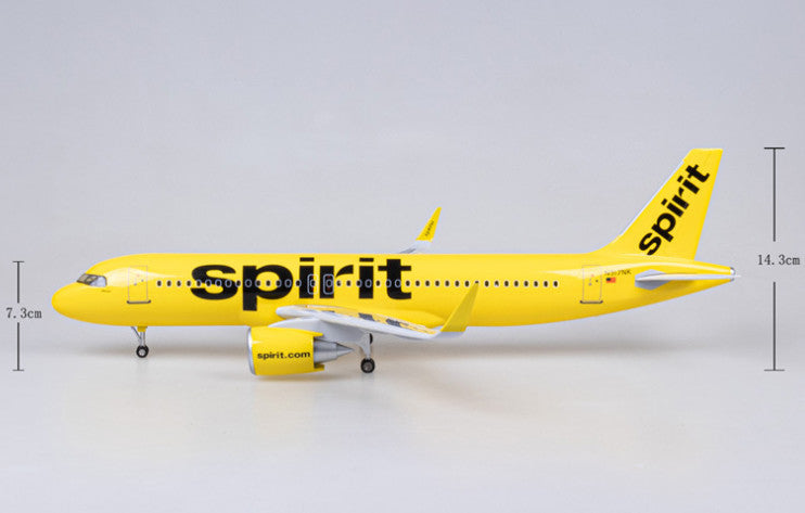 1:80 47CM Spirit AIRBUS A320neo Airplane Landing Gear Resin Aircraft Model