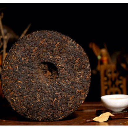 357g Heaven Earth Royal Golden Buds Old Arbor King Tea Menghai Ripe Pu-erh
