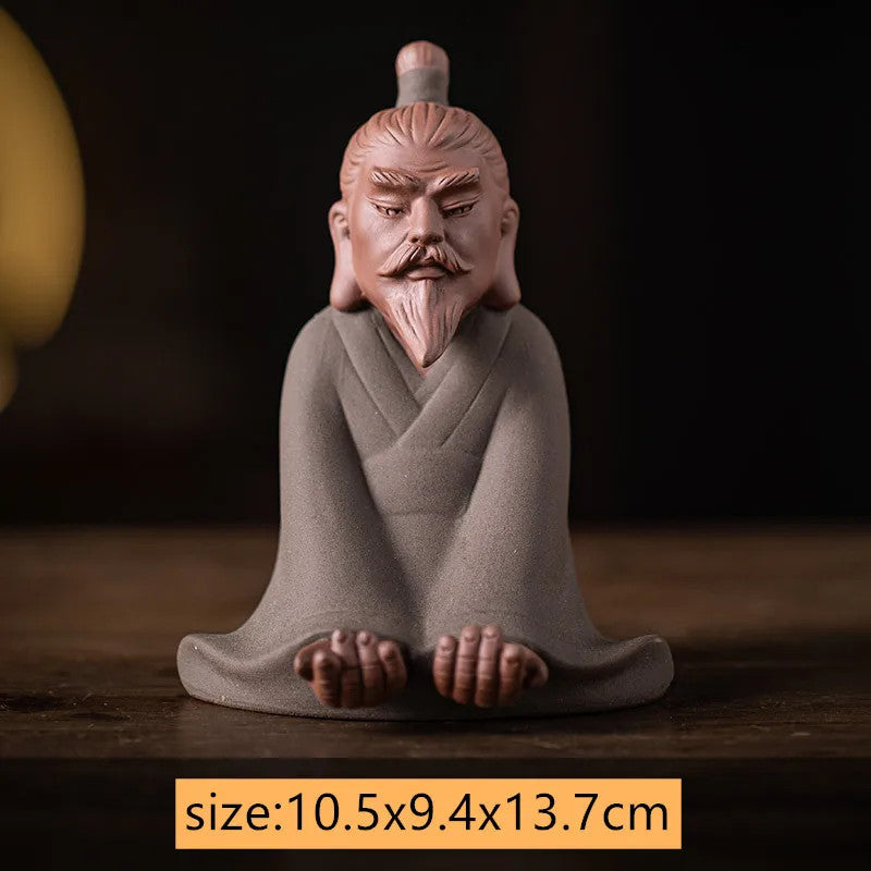 Chinese Purple Clay Tea Pet Handmade Sculpture Crafts Statue Accessories Teaware