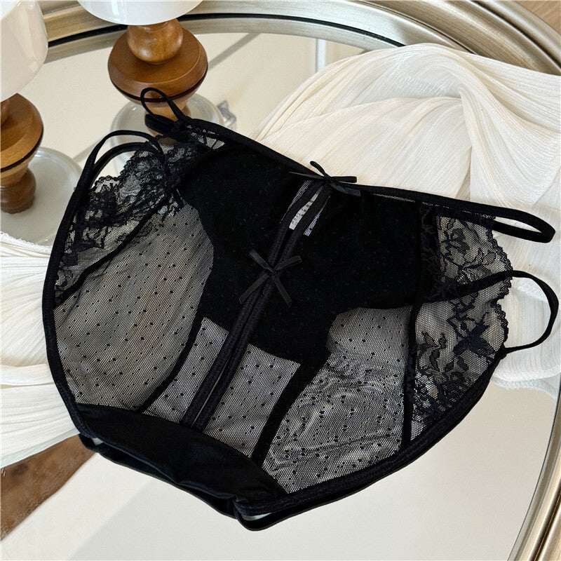 6Pack Lot Womens Sheer Satin Panties Brief Lingerie Cheeky French Underwear