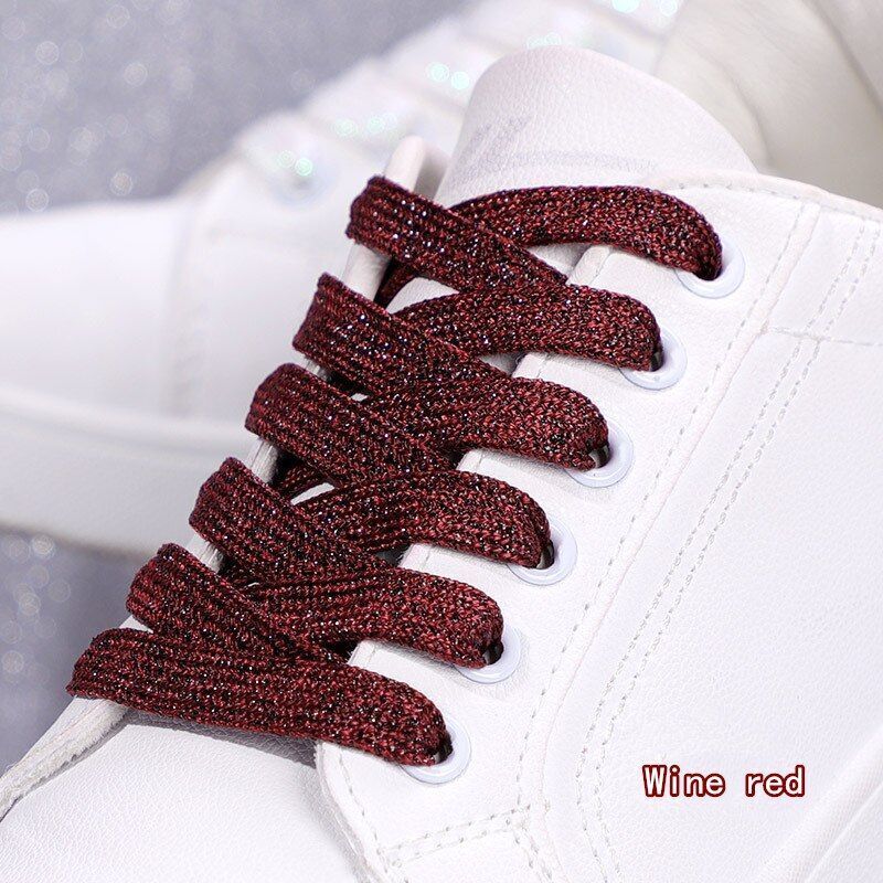 Shoelaces Colorful Sparkling Flat Athletic Sneakers Shoes Boot Strings 100-160cm