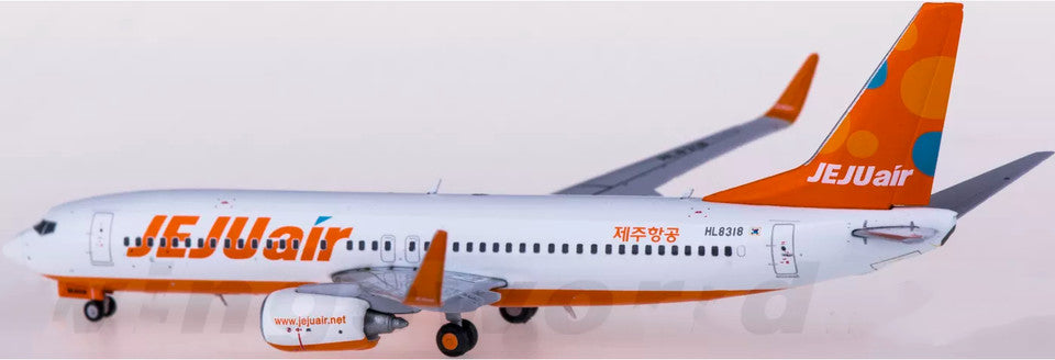 1:400 JC Wings JEJU Air BOEING 737-800 Passenger Airplane Diecast Aircraft Model