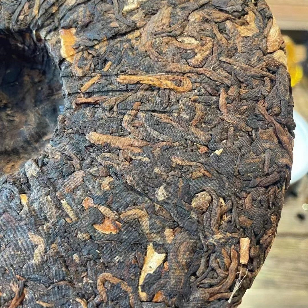 357g Yunnan Tea Pu'er Tea Ripe Tea Tangerine Peel Pu'er Ganpu Tea Qizi Cake Tea