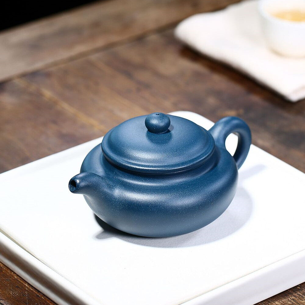 Chinese Yixing Tea Pot Marked Handmade Pot Real Zisha Green Clay 9 Infuser Holes