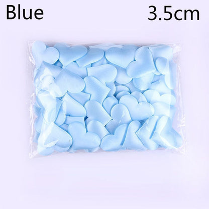 Wedding Party Decoration 100Pcs Padded Fabrics Throwing Petals Love Heart Decors