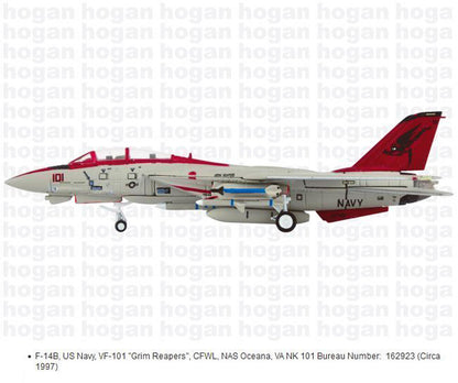 HOGAN F-14A Male Cat VF-101 Dark Sickle Hand 1/200 diecast plane model aircraft