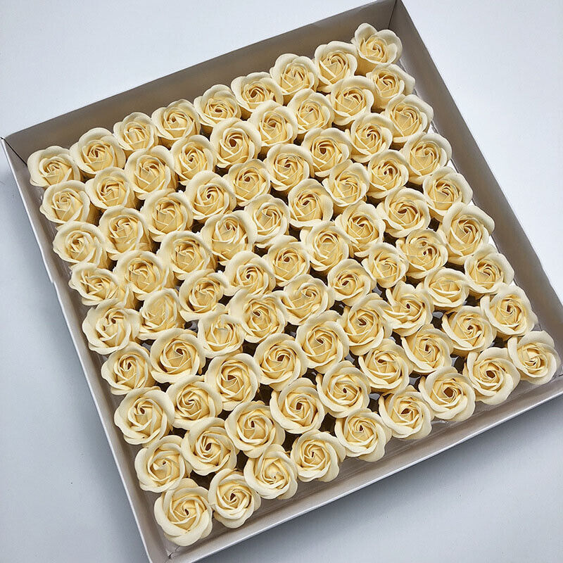 81Pcs Rose Box Flower Petal Scented Bath Soap Foot Body Bath Wedding Decoration