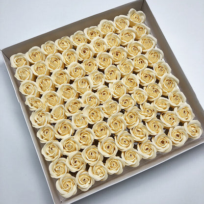 81Pcs Rose Box Flower Petal Scented Bath Soap Foot Body Bath Wedding Decoration
