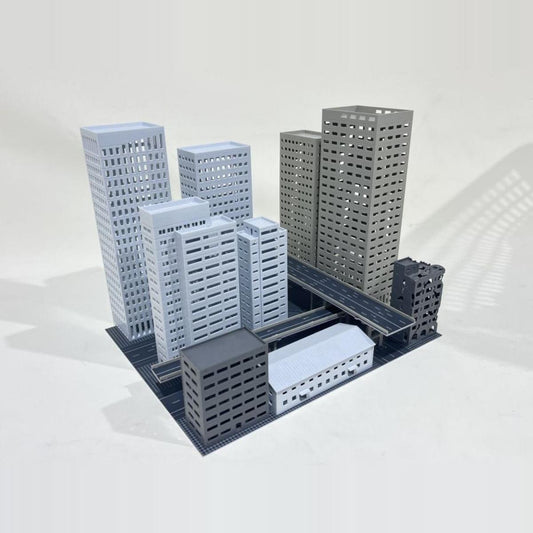 1/300 Model City Street House Scene Display Model For Godard