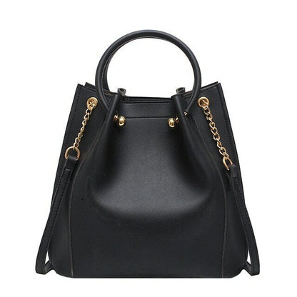 Fashion Handbags Large Capacity PU Leather Bucket Crossbody Bag Shoulder Bag