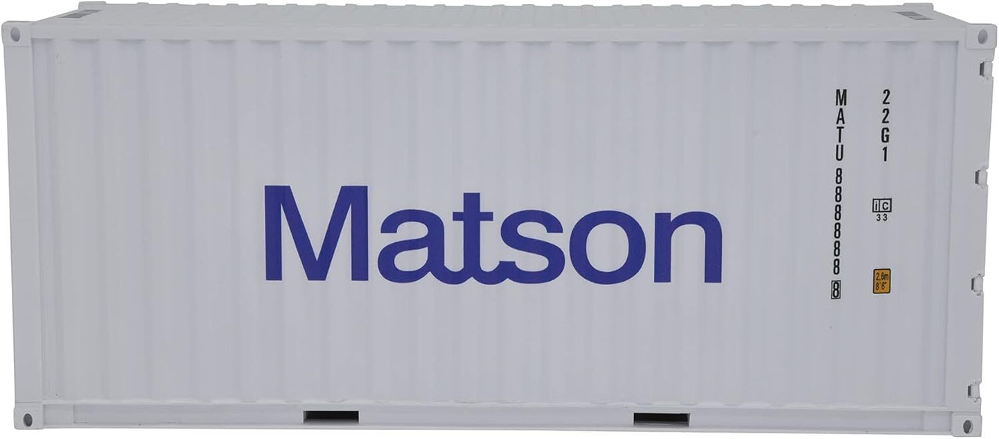 1:20 Matson 20GP Shipping Container Model Abs Resin & Wood Toy Decoration Gift