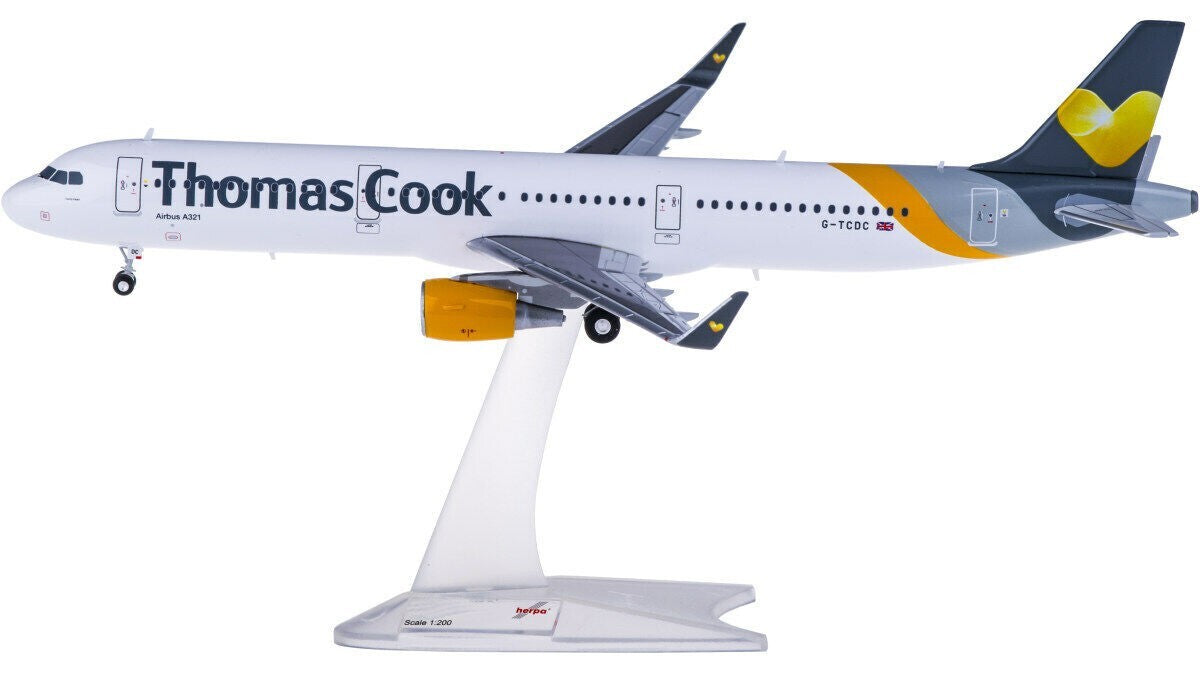 1:200 Herpa Thomas Cook AIRBUS A321 Passenger Airplane ABS Plastic Plane Model