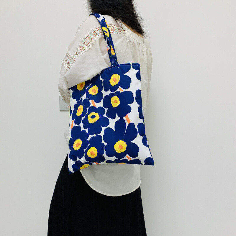 Fashion Colorful Elegant Canvas Unikko Poppy Tote Bag,Shopping Bag For Her